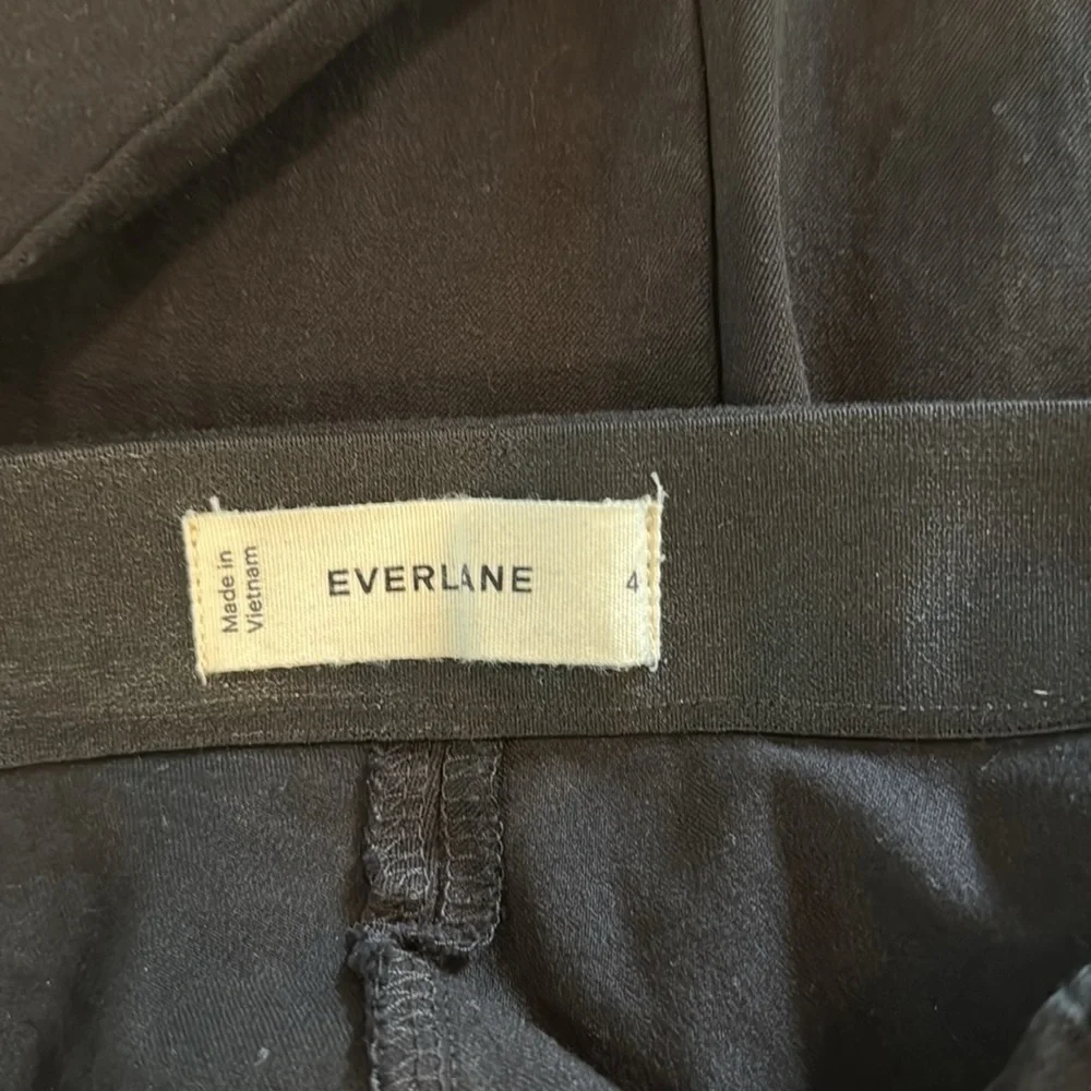 Bundle of 2 Everlane The Curvy Side Zip Stretch Cotton Pants size 4 A31